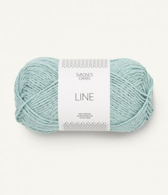 Sandnes Garn Line (bla mint 7720)  53% хлопок, 33% вискоза, 14% лен 50 гр/110 м